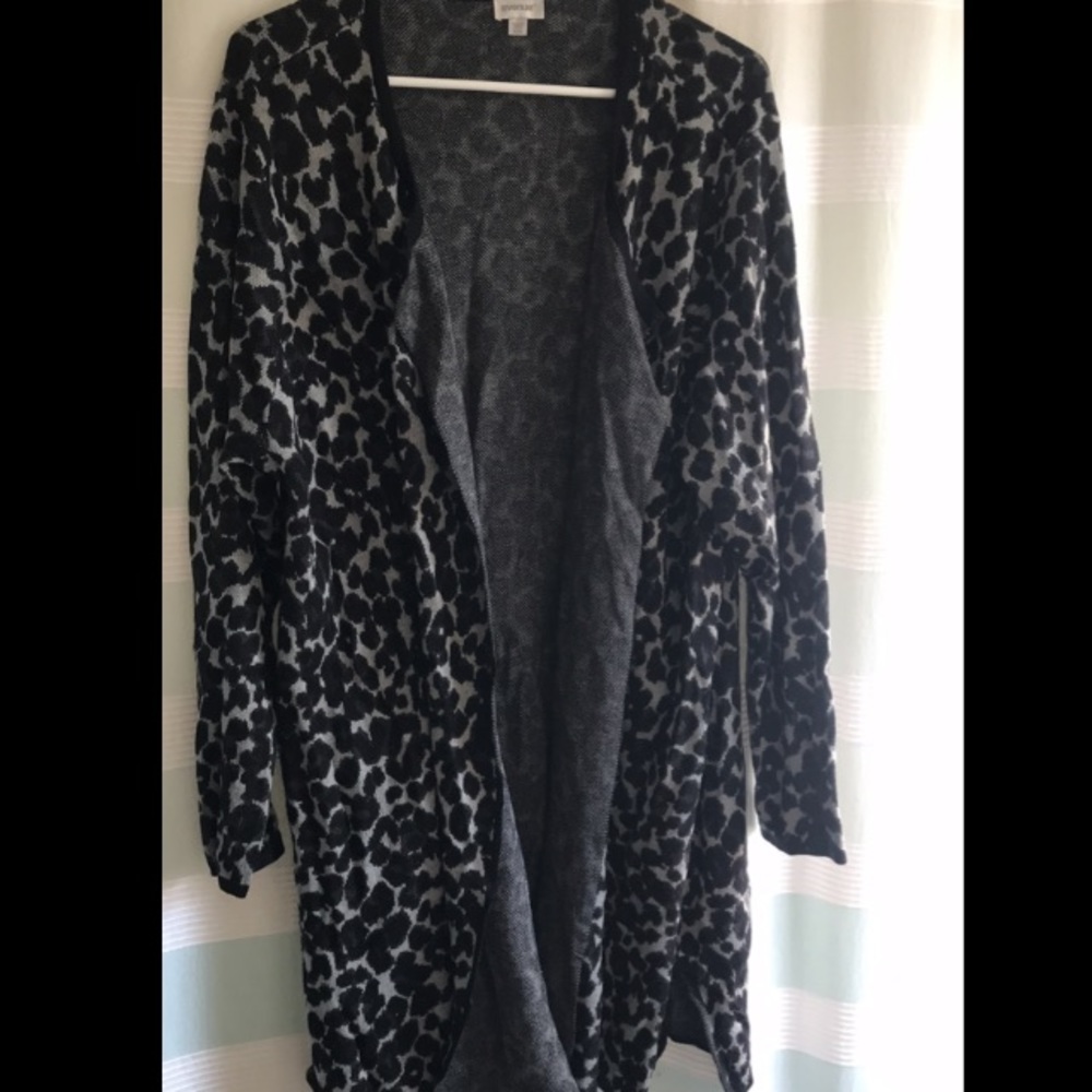 Cheetah duster cardigan